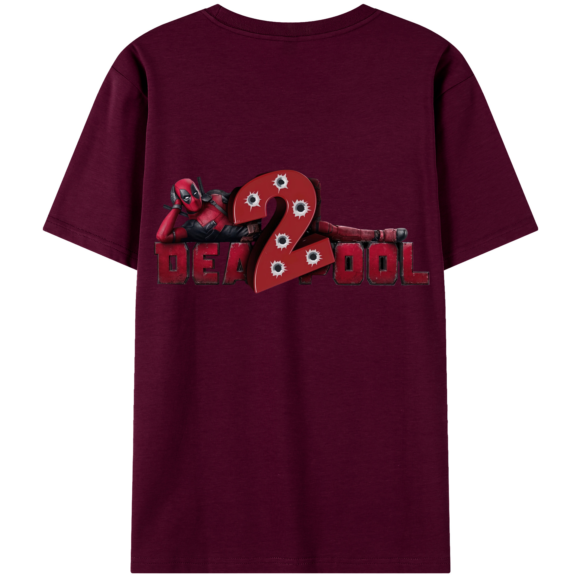（画像用） Deadpool デッドプール レディース半袖Tシャツ(バックプリント)